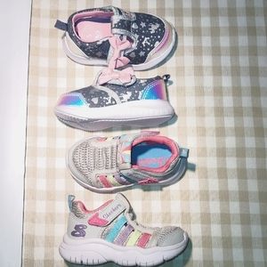 🟢Little girls' sneakers  Sz.5 bundle, Skechers & Athletic Works